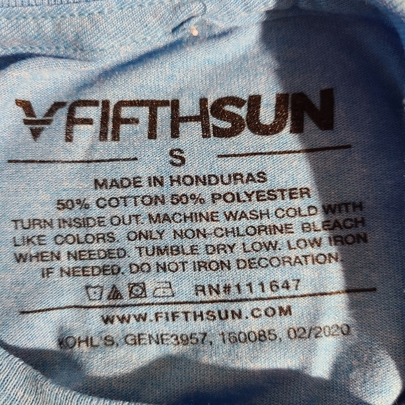 NWT Fifthsun size S blue graphic tshirt - Picture 4 of 4